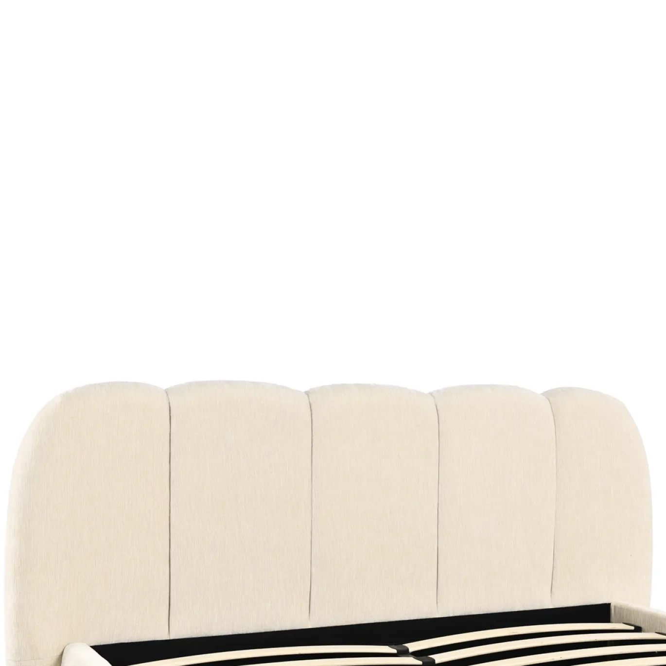 DÉJA Gestoffeerd Bed Otis Beige met Opbergruimte 160x200cm