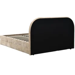 DÉJA Gestoffeerd Bed Sato Taupe met Opbergruimte 160x200cm