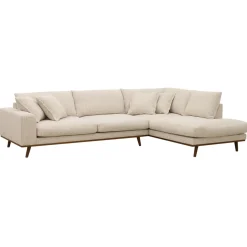 DÉJA Hoekbank 3-zits Flint Beige Rechts