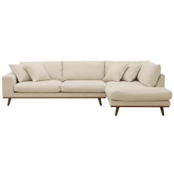DÉJA Hoekbank 3-zits Flint Beige Rechts