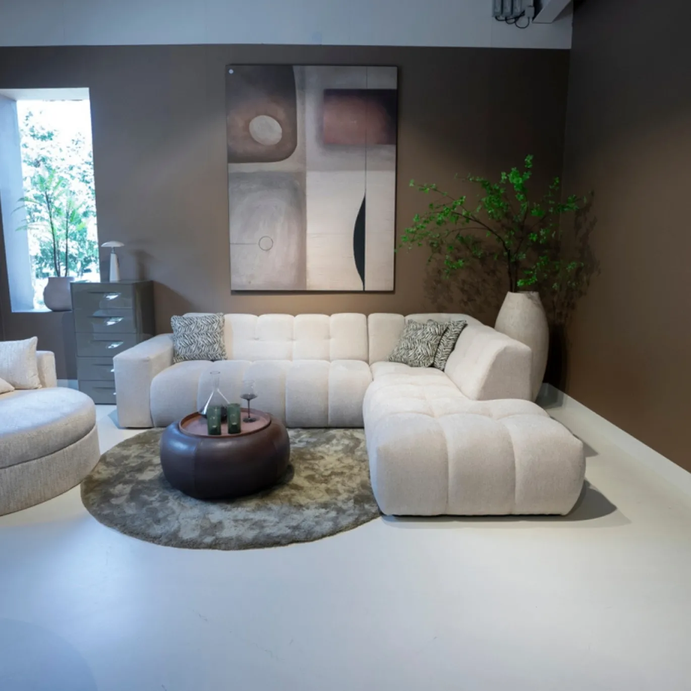 DÉJA Hoekbank 3-zits Gala Beige Rechts