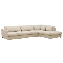 DÉJA Hoekbank 4-zits Monroe Beige Rechts