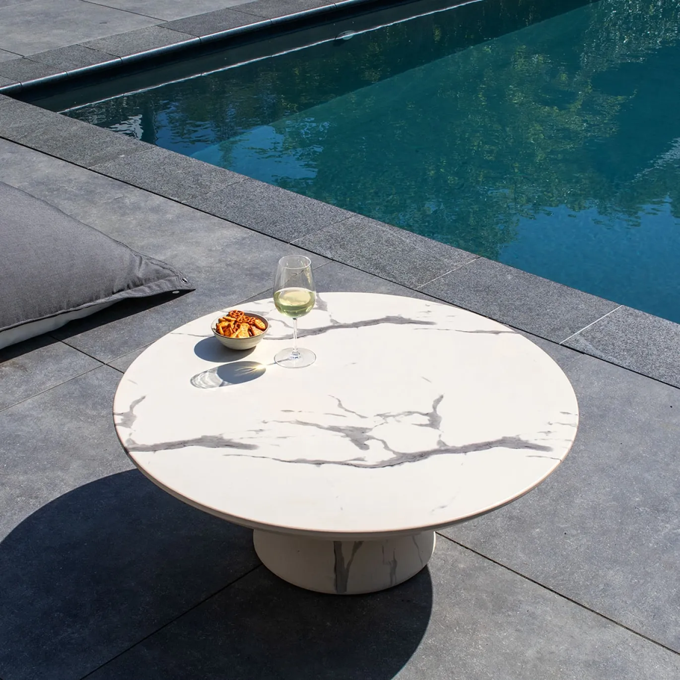 DÉJA Loungetafel Flen Marmerlook Rond 90cm