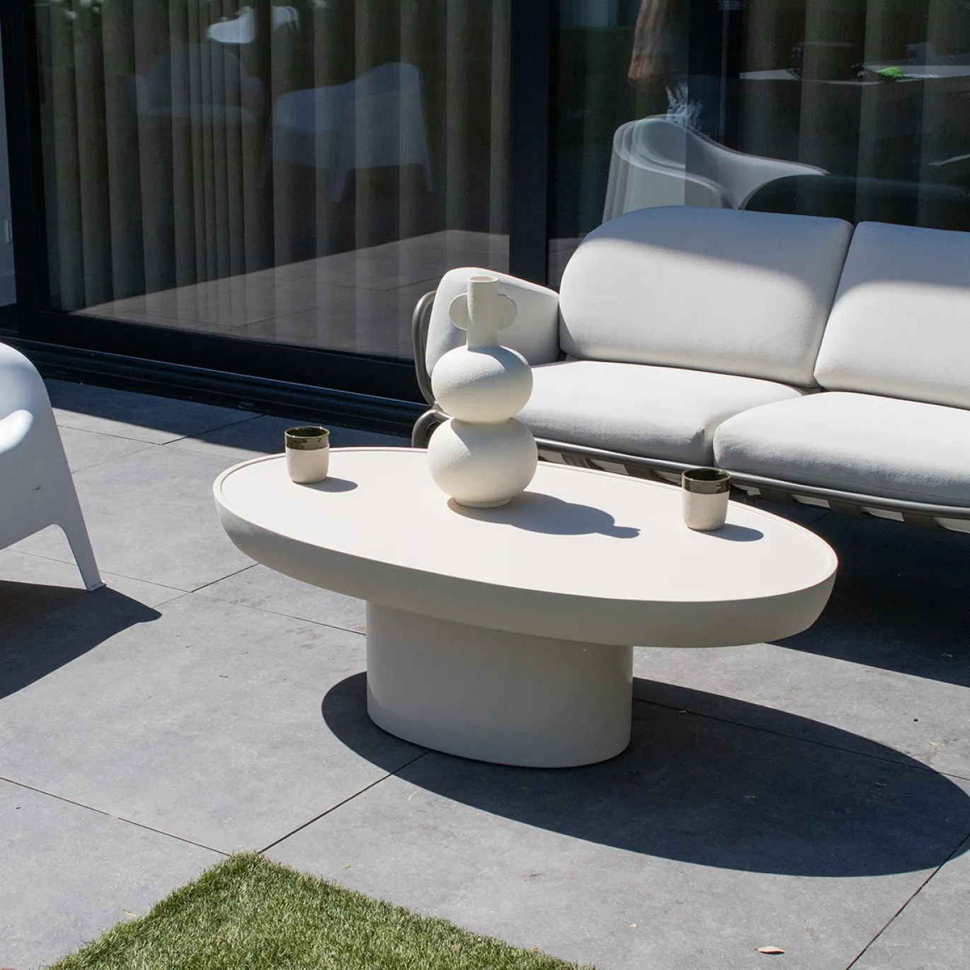 DÉJA Loungetafel Livinia Beige 120cm