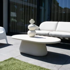 DÉJA Loungetafel Riva Beige 120cm Outdoor