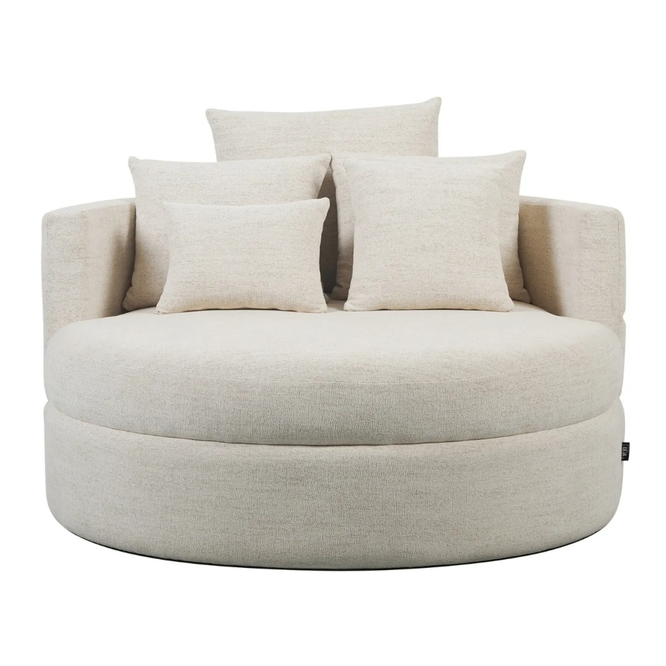 DÉJA Loveseat Miles Beige Rond