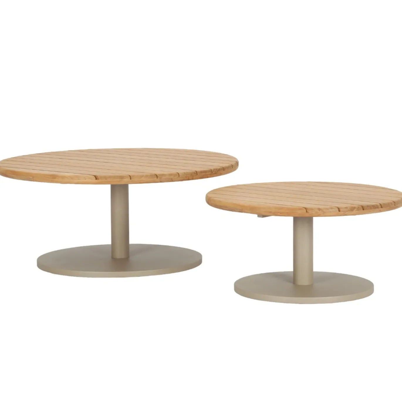 DÉJA Outdoor Salontafel Como Naturel/Taupe Set van 2
