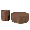 DÉJA Salontafel Amber Walnoot Rond 90cm