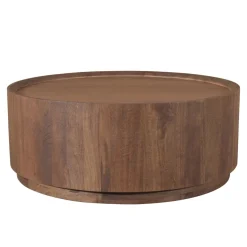 DÉJA Salontafel Amber Walnoot Rond 90cm