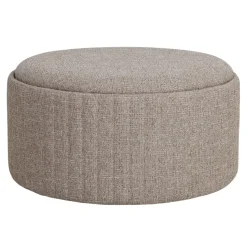 DÉJA Salontafel Angela Taupe/Naturel Rond met Opbergruimte 81cm