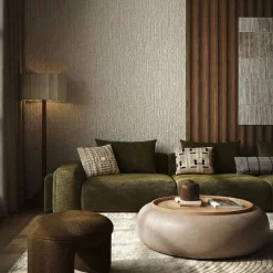 DÉJA Salontafel Draby Taupe/Naturel Rond met Opbergruimte 102cm