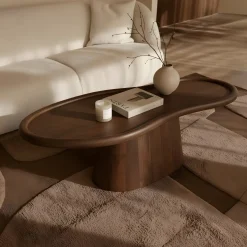 DÉJA Salontafel Estella Walnoot Organisch 130cm
