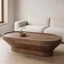 DÉJA Salontafel Gabriel Walnoot Ovaal 120cm