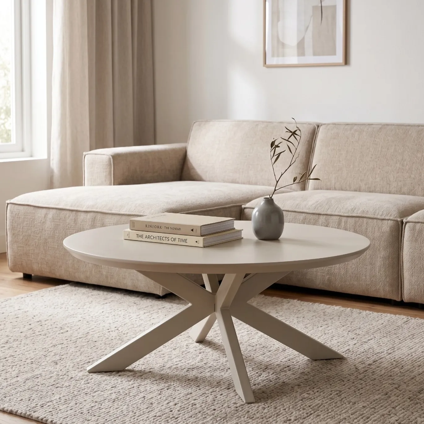DÉJA Salontafel Gimo Beige Rond 60cm
