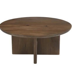 DÉJA Salontafel Helsinki Walnoot Rond 80cm