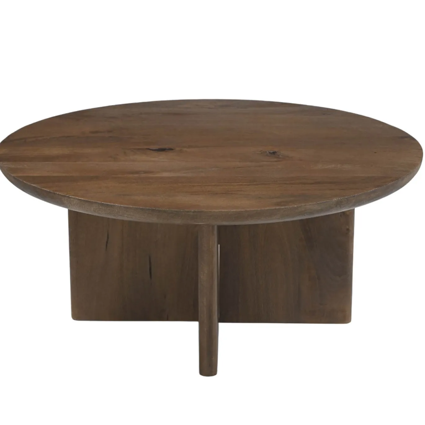 DÉJA Salontafel Helsinki Walnoot Rond 80cm