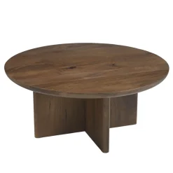 DÉJA Salontafel Helsinki Walnoot Rond 80cm