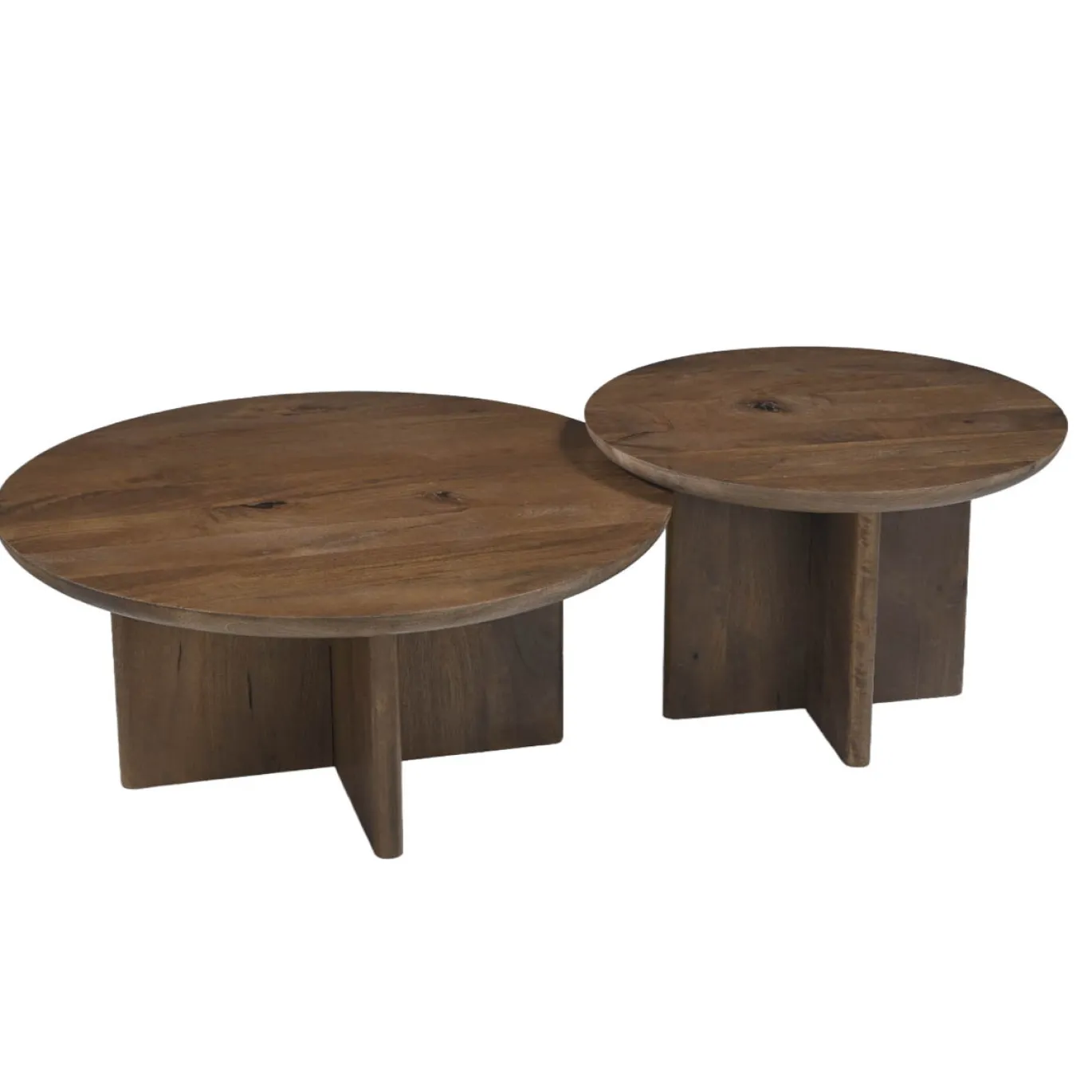 DÉJA Salontafel Helsinki Walnoot Rond 80cm