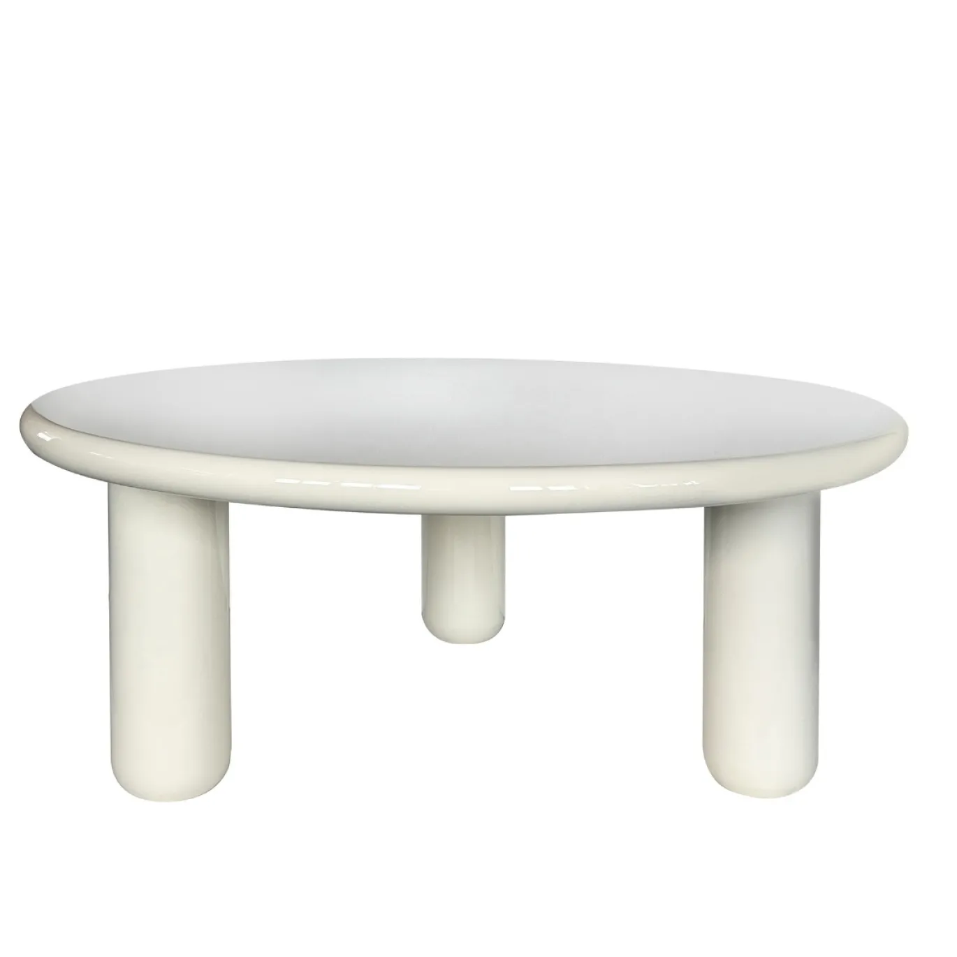DÉJA Salontafel Jelsa Glossy Crème Rond 90cm
