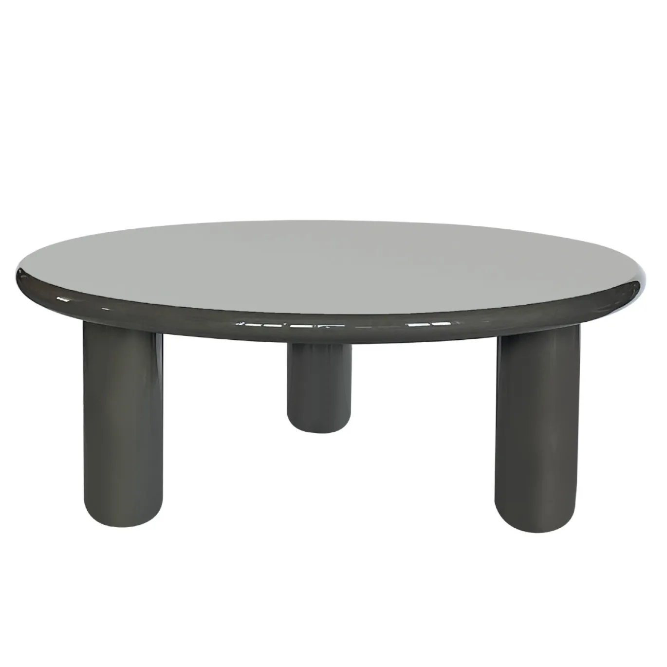 DÉJA Salontafel Jelsa Glossy Kaki Groen Rond 90cm