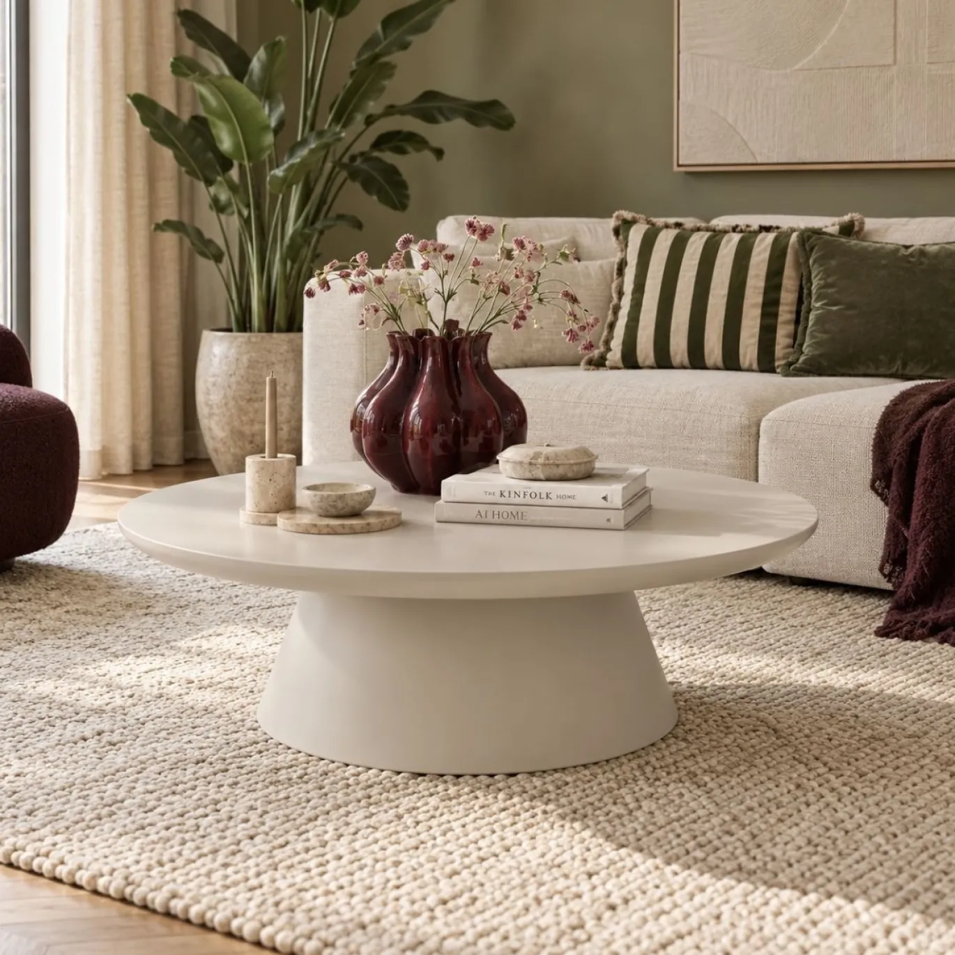 DÉJA Salontafel Kalix Beige Rond 90cm