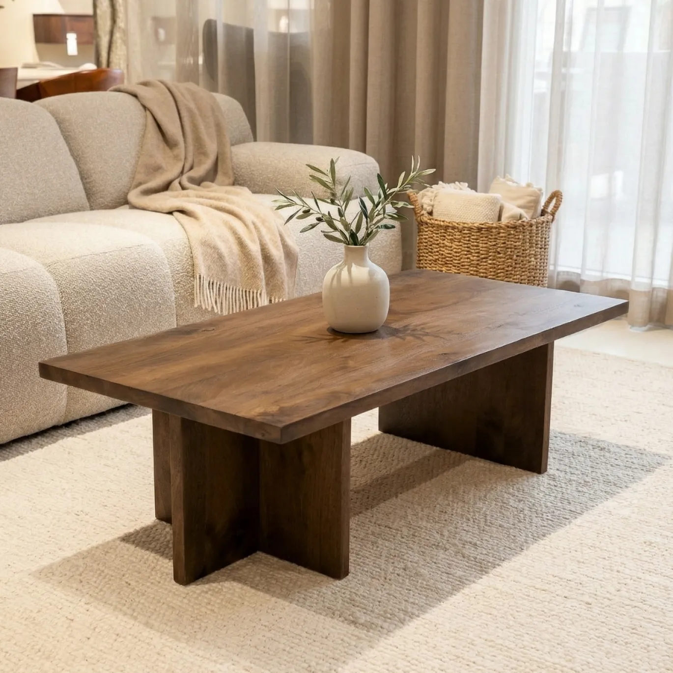 DÉJA Salontafel Lohja Walnoot 120cm
