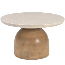 DÉJA Salontafel Miro Marmer Naturel Rond 90cm
