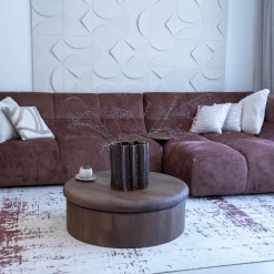 DÉJA Salontafel Rota Walnoot Rond 90cm