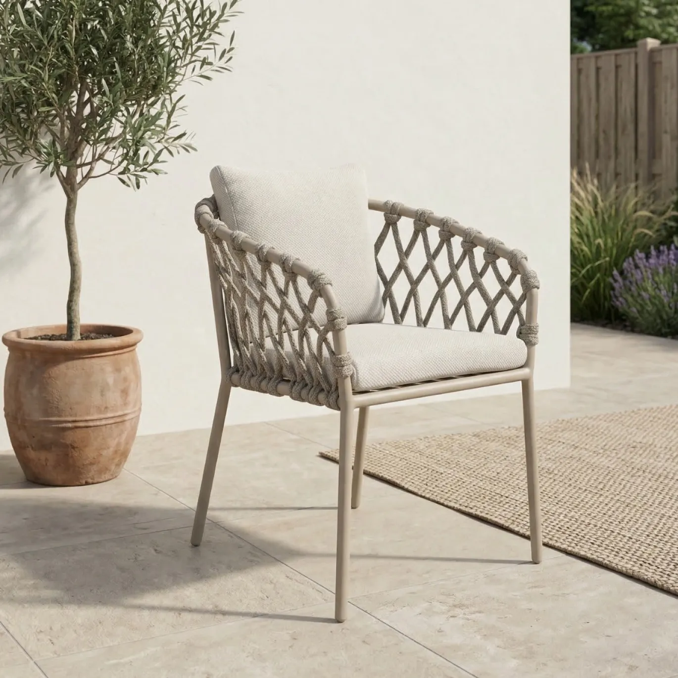 DÉJA Tuinstoel Itani Beige/Taupe