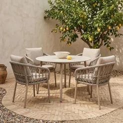 DÉJA Tuinstoel Zivia Taupe/Taupe