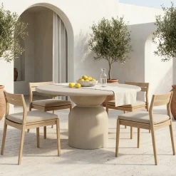 DÉJA Tuintafel Djurö Beige Rond 130cm