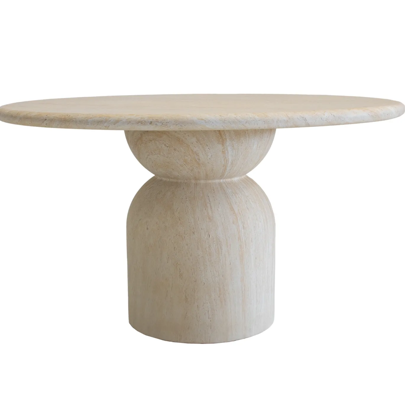 DÉJA Tuintafel Djurö Travertin Rond 130cm