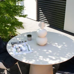 DÉJA Tuintafel Grabo Beige Rond 120cm