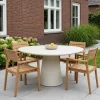 DÉJA Tuintafel Vejen Beige Organisch 130cm