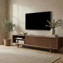 DÉJA Tv-meubel Melide Bruin Eiken 200cm