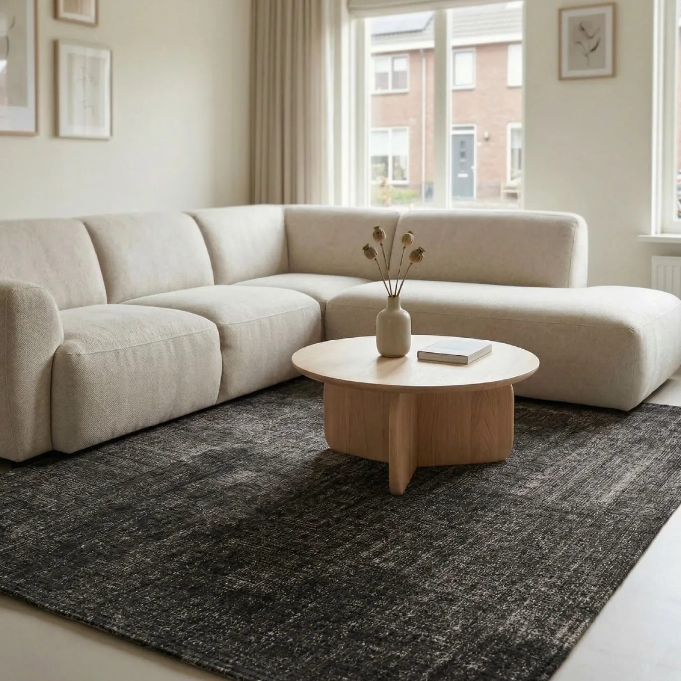 DÉJA Vloerkleed Emren 155x230cm Zwart