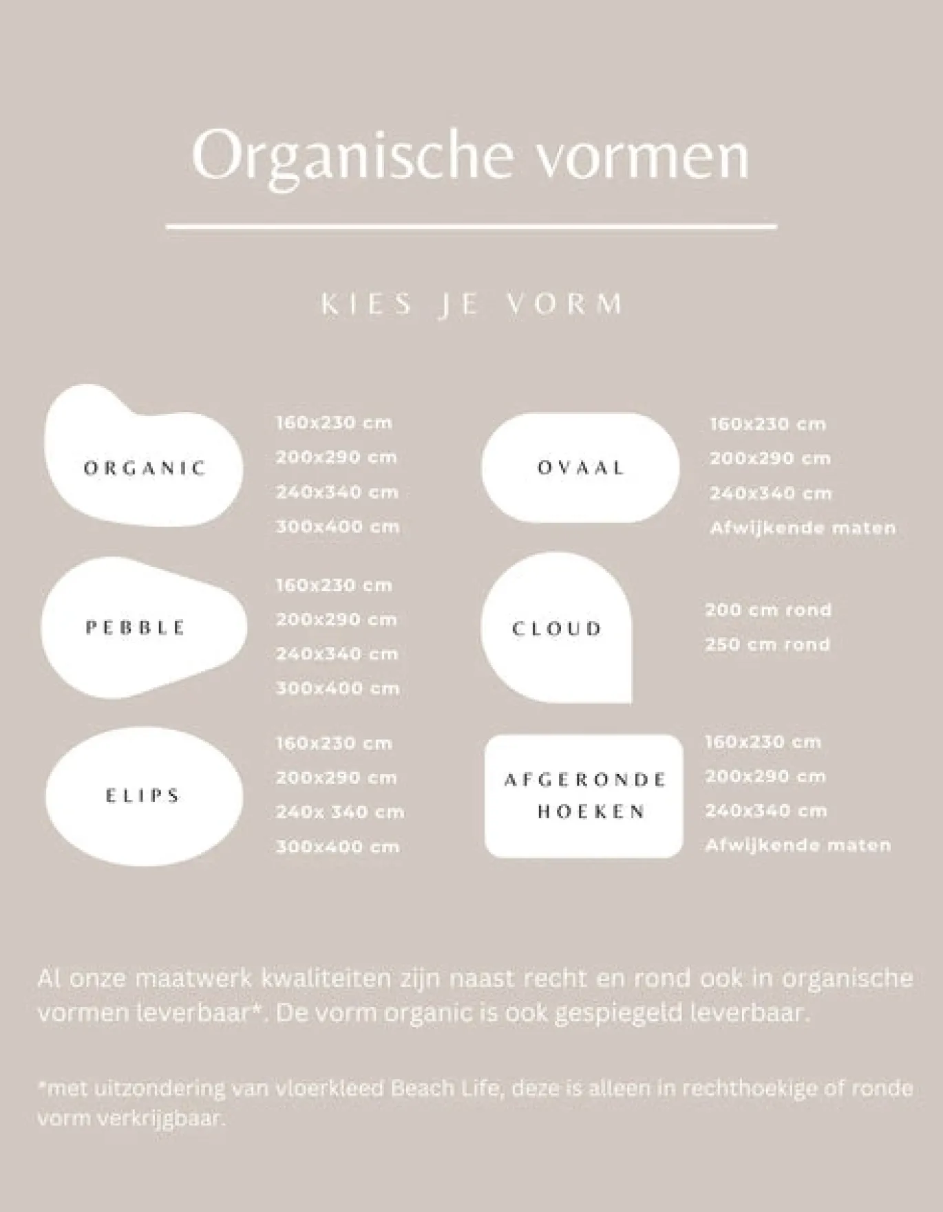 DÉJA Vloerkleed Ruma 60x90cm Beige