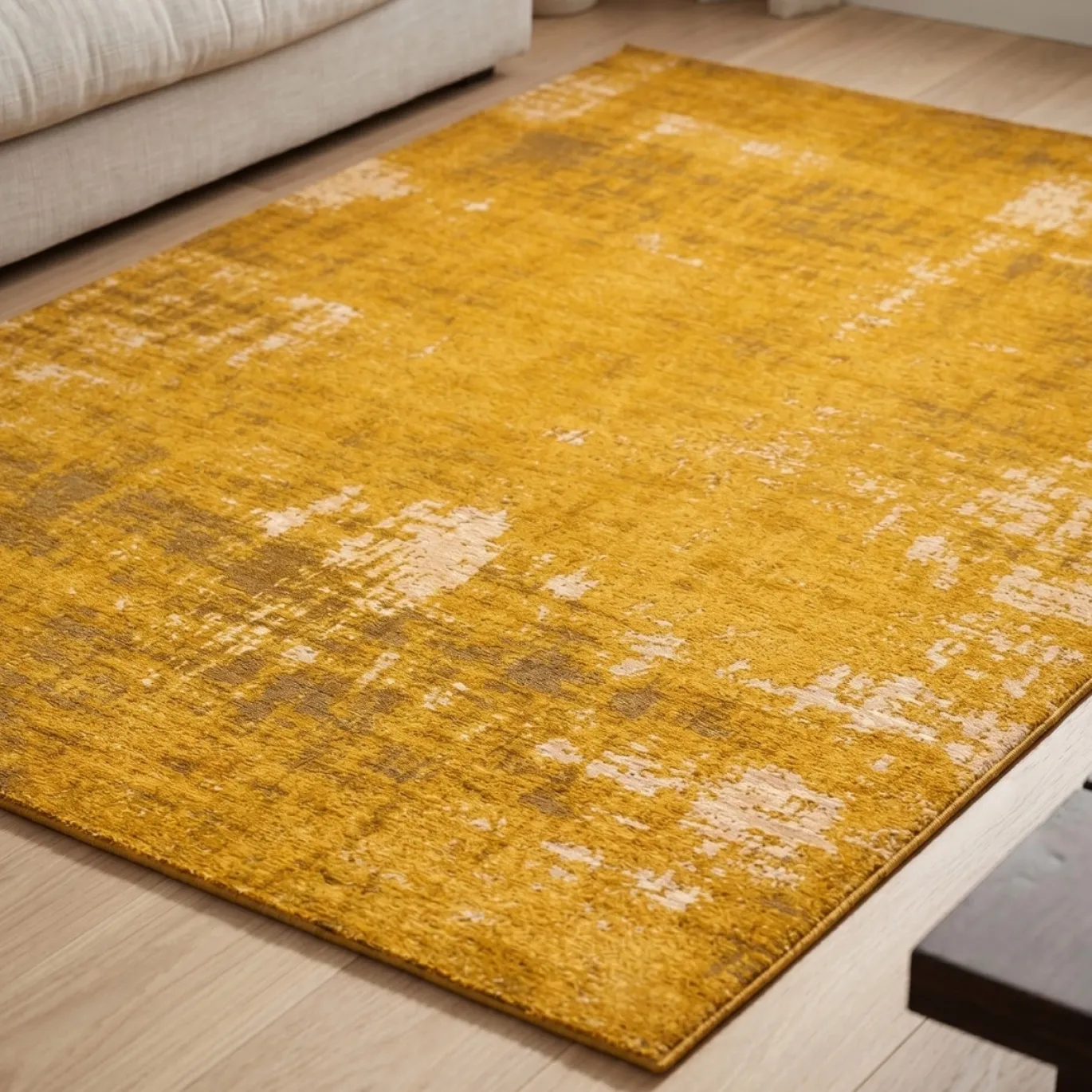 DÉJA Vloerkleed Ruma 60x90cm Geel