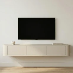 DÉJA Zwevend Tv-meubel Lino Beige 160cm