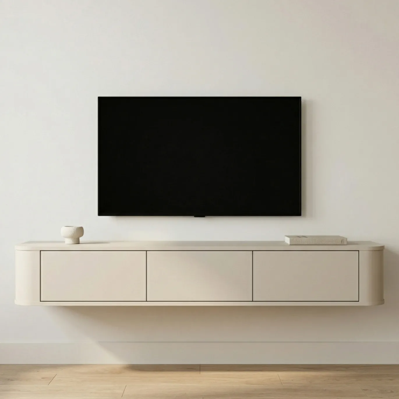 DÉJA Zwevend Tv-meubel Lino Beige 160cm