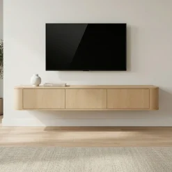 DÉJA Zwevend Tv-meubel Lino Naturel 160cm