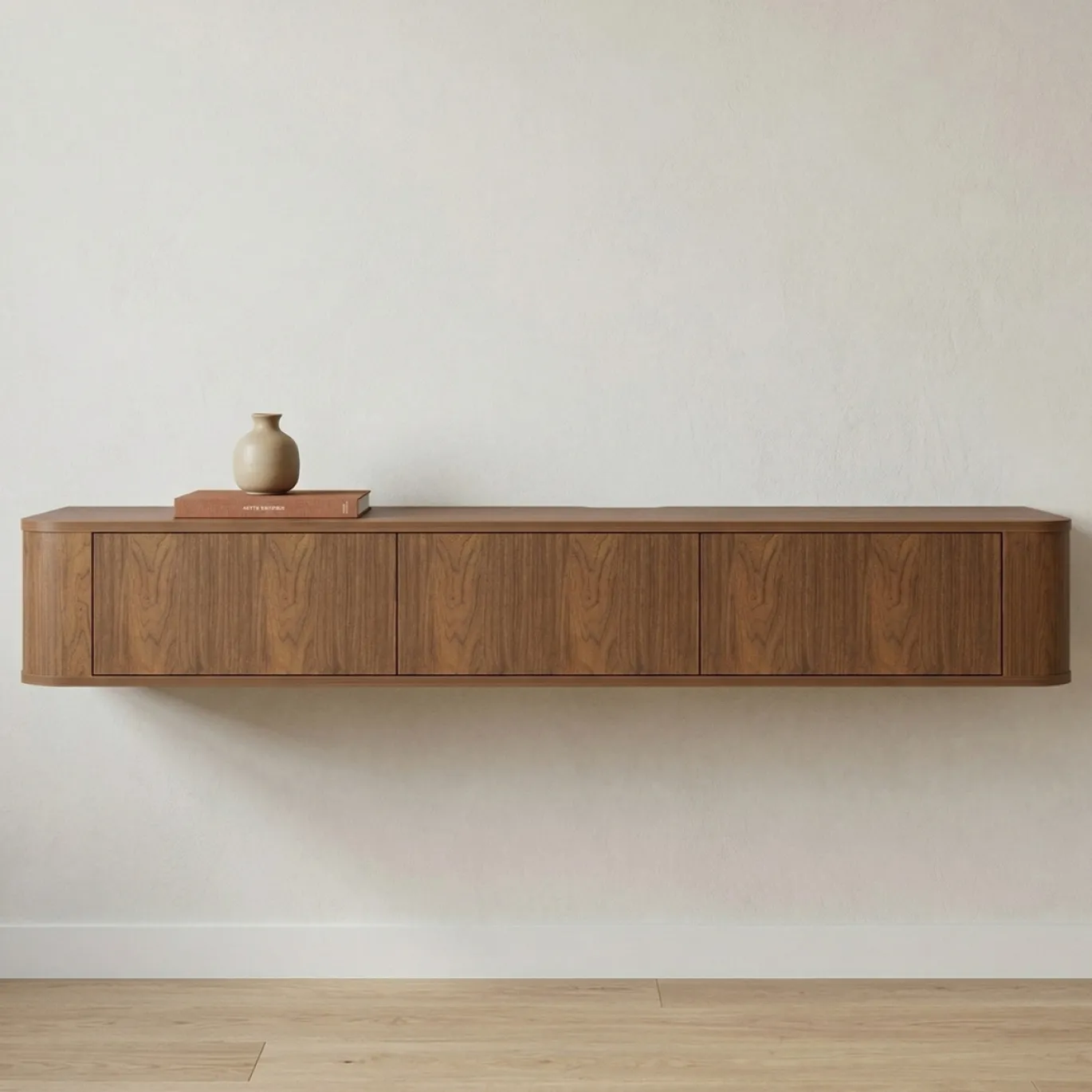 DÉJA Zwevend Tv-meubel Lino Walnoot 160cm