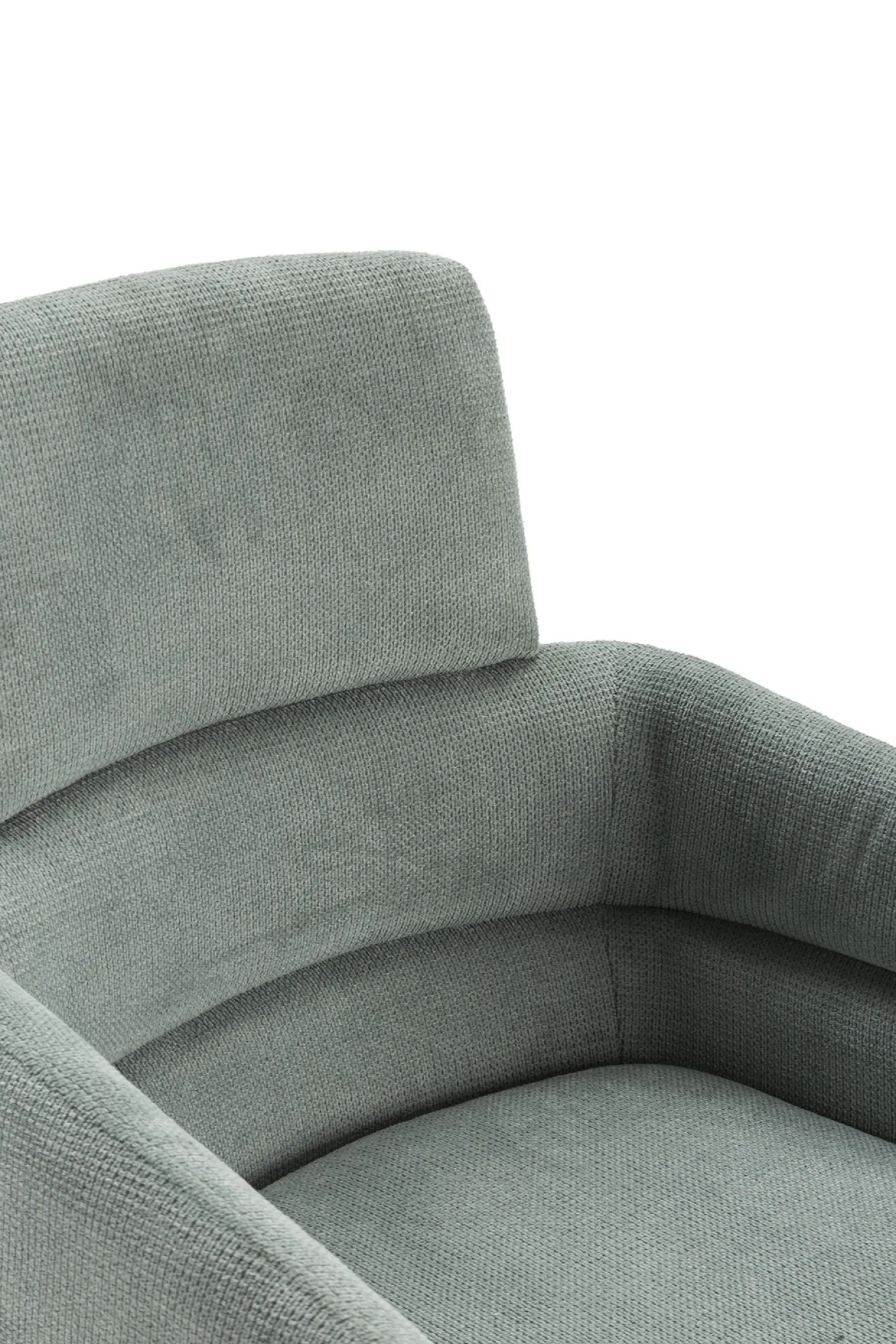 Draaifauteuil Aixa Turquoise / Zwart - Giga Meubel