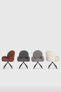 Draaifauteuil Dario Lichtgrijs - Giga Meubel