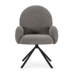 Draaifauteuil Dario Lichtgrijs - Giga Meubel