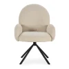 Draaifauteuil Dario Wit - Giga Meubel