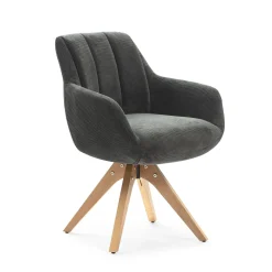 Draaifauteuil Leire Antraciet Grijs - Giga Meubel