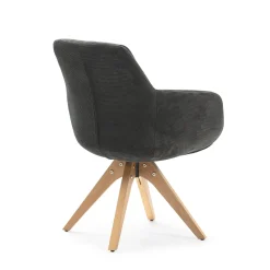 Draaifauteuil Leire Antraciet Grijs - Giga Meubel