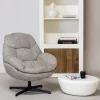 Draaifauteuil Leonne Taupe - Giga Meubel