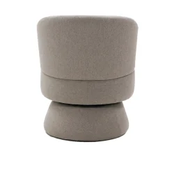 Draaifauteuil Moïse Taupe - Giga Meubel